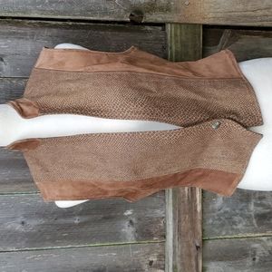 Renegade Spirit Brown Leather Vest Made in USA Women's Small